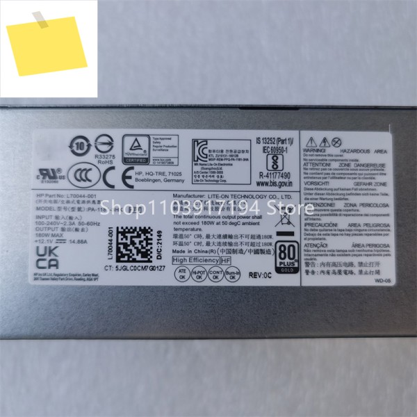 HP 400600805G6 G7 SFF PA-1181-3HK L70044-001002004 전원 공급 장치 제품 이미지