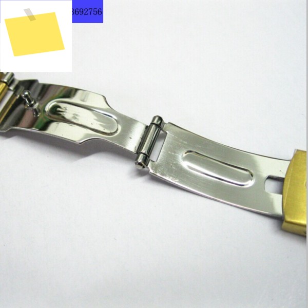 Stainless Steel Watch with Airplane Buckle, Solid 18mm, 20mm 제품 이미지
