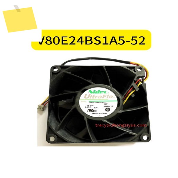 신품 V80E24BS1A5-52 팬 24V DC 0.47A 제품 이미지