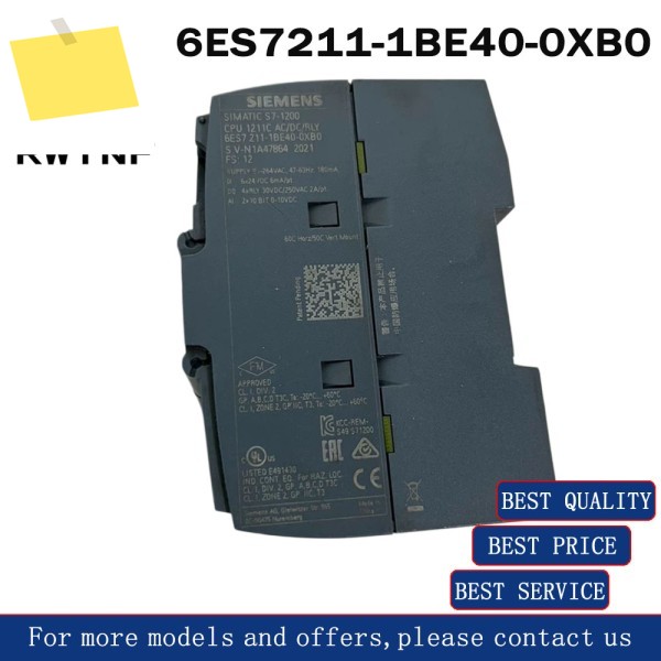 신품 6ES7211-1BE40-0XB0 SIEMENS S7-1200 모듈 CPU 컴팩트, 창고 제품 이미지