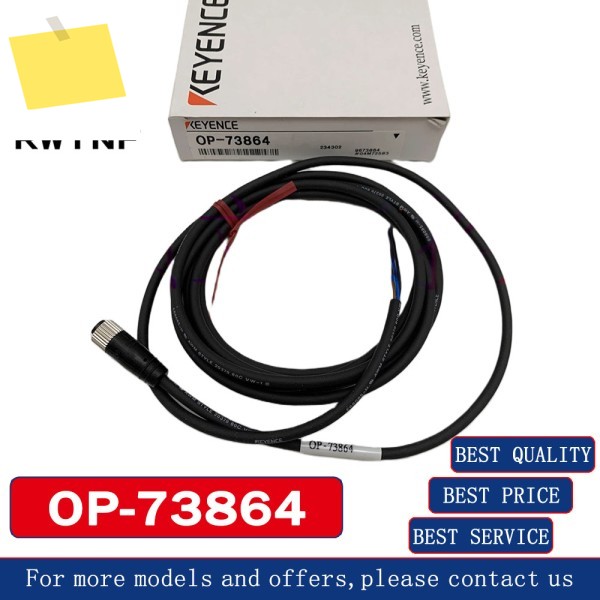 신품 OP-73864 KEYENCE 커넥터 케이블 M8 직선형 2미터, 창고 제품 이미지