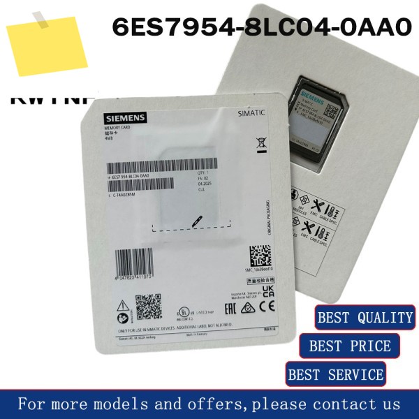 신품 6ES7954-8LC04-0AA0 SIEMENS 4MB 메모리 카드 센서, 100% 창고 제품 이미지