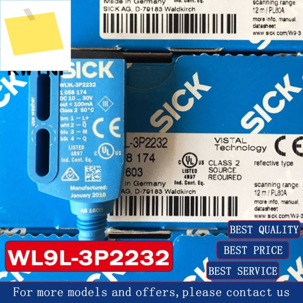 신품 WL9L-3P2232 SICK 레이저 광전 스위치 센서 M8 플러그, 100% 원래 창고 제품 이미지