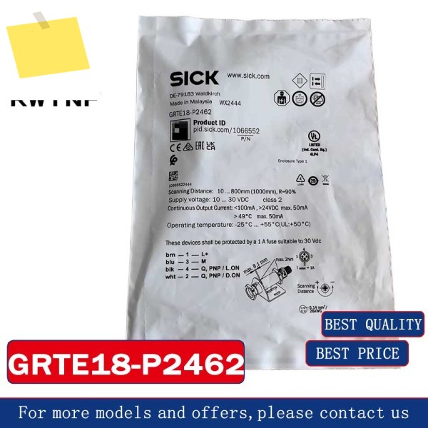 신품 GRTE18-P2462 SICK 1066552, 원통형 광전 센서, 100% 창고 제품 이미지