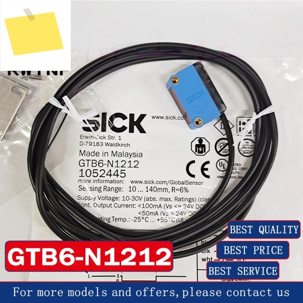 신품 GTB6-N1212 SICK 사각 확산 반사 광전 스위치 레이저 타입 센서, 100% 원본 창고 제품 이미지