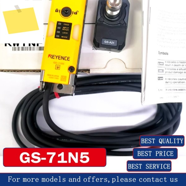 신품 GS-71N5 KEYENCE 케이블 글랜드 유형 안전 도어 잠금 스위치 센서 100% 원본, 창고 제품 이미지