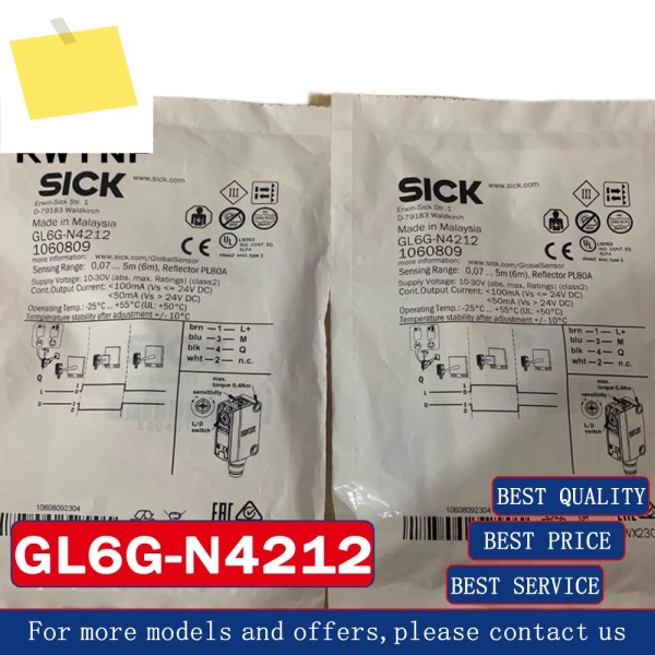 신품 GL6G-N4212 SICK 광전 스위치 센서, 100% 원래 창고 제품 이미지