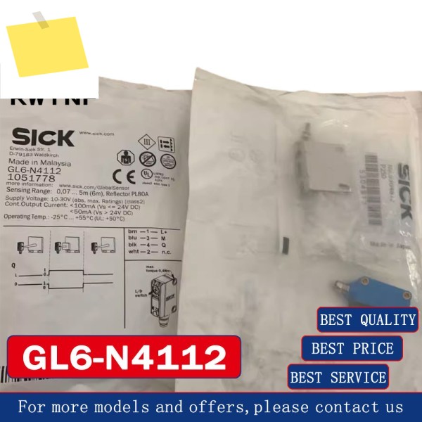 신품 GL6-N4112 SICK 광전 스위치 센서, 100% 원래 창고 제품 이미지