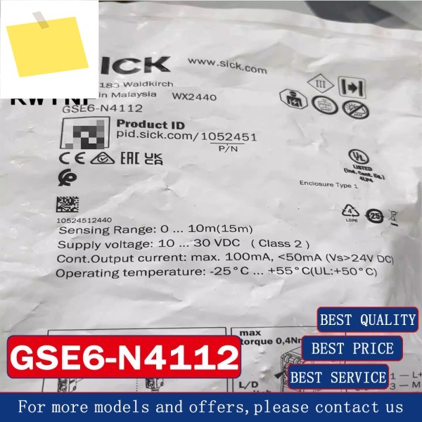 신품 GSE6-N4112 SICK 광전 스위치 센서, 100% 원래 창고 제품 이미지