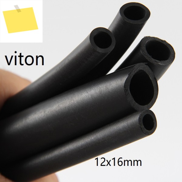 12mm 내경 오일 및 오존 방지 FKM 파이프 열 Viton 튜브 튜빙 불소 고무 호스 산성 알칼리 부식 제품 이미지