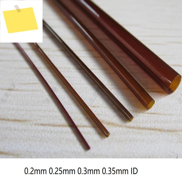ID 마이크로 전자 PI 파이프 캡톤 튜브, 폴리이미드 메들린 알루미늄 심리스 모세관 호스, 0.2mm, 제품 이미지