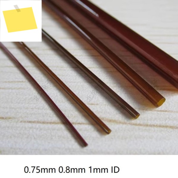 0.75mm 1mm ID 마이크로 전자 PI 파이프 kapton 튜브 폴리이 미드 medlin Amanium 원활한 모세관 호스 제품 이미지