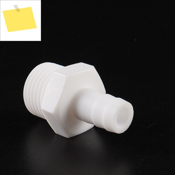1inch polytef Pagoda joint polytetrafluoroethylene male screw barb fitting PTFE external thread conn 제품 이미지