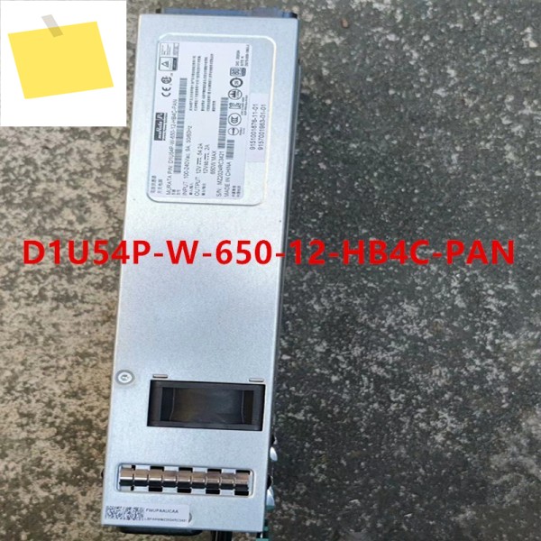 MURATA 12V54.2A 650W D1U54P-W-650-12-HB4C-PAN용 거의 새 원본 전원 공급 장치는 제품처럼 작동합니다 제품 이미지