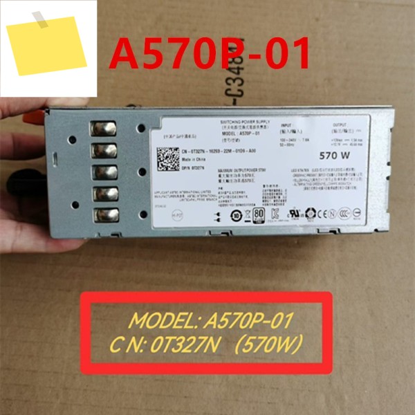 Poweredge R710 T610 570W T327N A570P-01용 새 원본 전원 공급 장치 제품 이미지