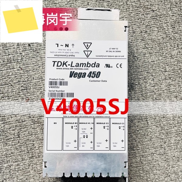 TDK-LAMBDA VEGA 450 V4005SJ용 원래 전원 공급 장치 분해 새 제품처럼 작동 제품 이미지