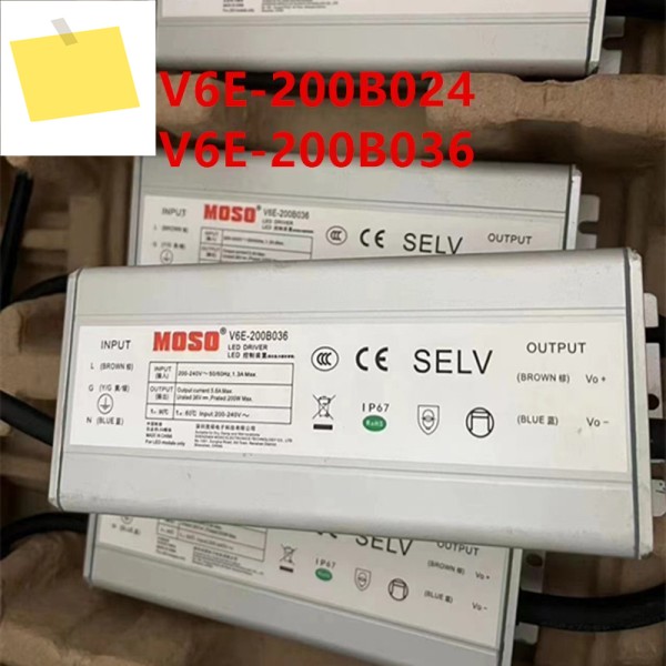 MOSO 200W V6E-200B024 새 원본 전원 공급 장치 1개 제품 이미지