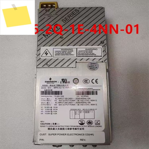 EMERSON 800W MP6-2Q-1E-4NN-01 73-560-1205용 원래 전원 공급 장치 분해 새것처럼 작동 제품 이미지