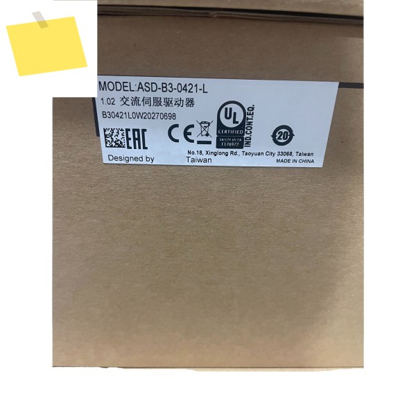 ASD-B3-0421-L 서보 드라이브 Delta용 새 제품 제품 이미지