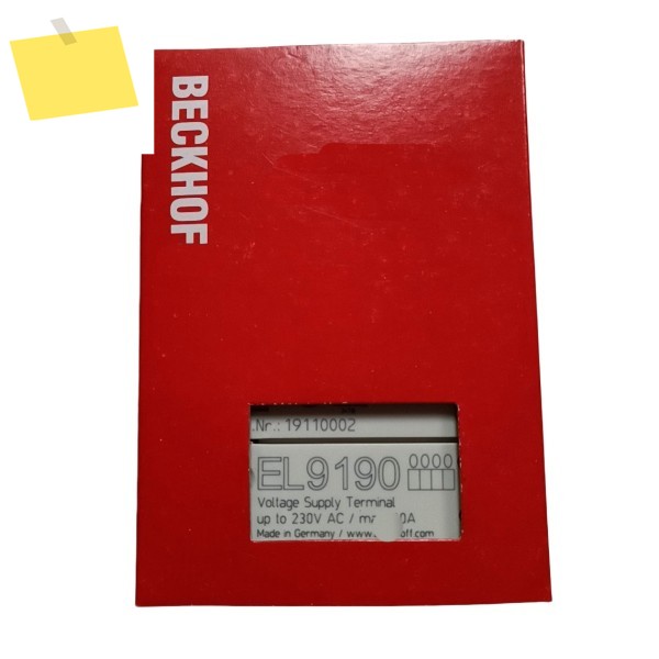 EL9190 EL BECKHOFF 잠재 공급 클램프 모듈 제품 이미지