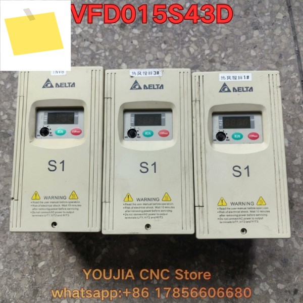 중고 인버터 VFD015S43D 기능 테스트는 정상입니다 제품 이미지