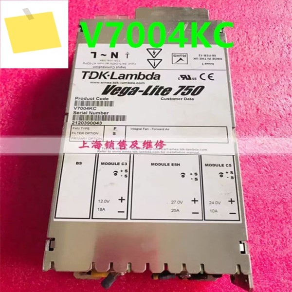 TDK-LAMBDA VEGA-LITE 750 V7004KC 원래 전원 공급 장치 분해 새 제품처럼 작동 제품 이미지