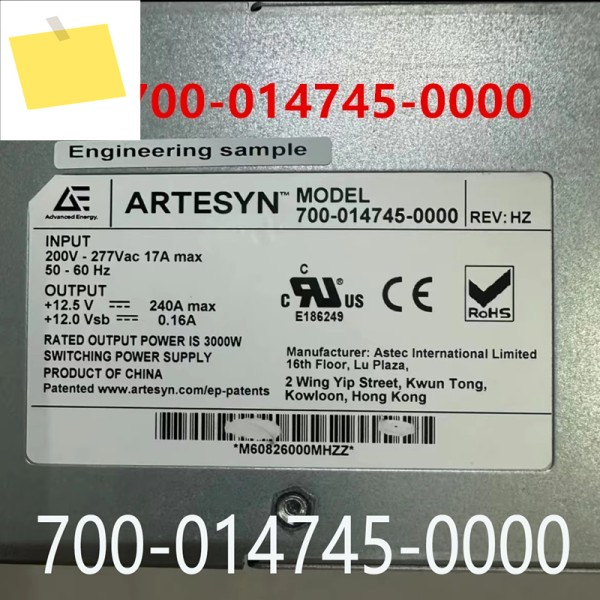ARTESYN 3000W 700-014745-0000용 원래 전원 공급 장치 분해 새것처럼 작동 제품 이미지