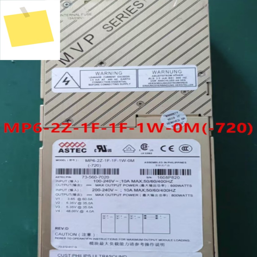 ASTEC 800W MP6-2Z-1F-1F-1W-0M -720 73-560-7020용 원래 전원 공급 장치 분해 새 제품처럼 작동 제품 이미지