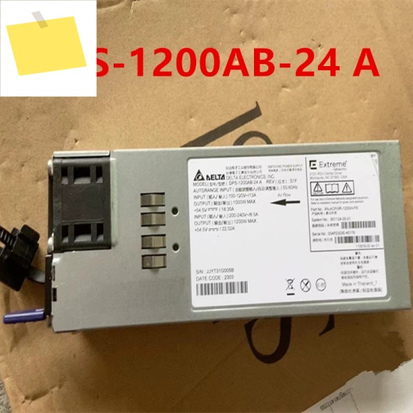 DELTA 1200W DPS-1200AB-24 A XN-ACPWR-1200W-FB 801124-00-01용 거의 신품 전원 공급 장치 새 제품처럼 작동 제품 이미지
