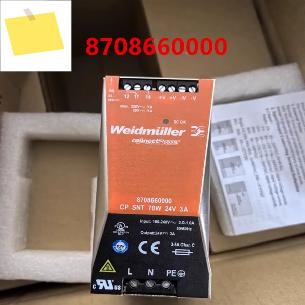 WEIDMULLER 8708660000 CP SNT 70W 24V 3A용 새 원본 전원 공급 장치 제품 이미지