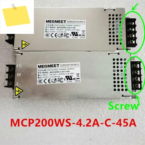 MEGMEET 4.2V45A 200W MCP200WS-4.2A-C-45A용 거의 새 전원 공급 장치는 새것처럼 작동합니다. 제품 이미지
