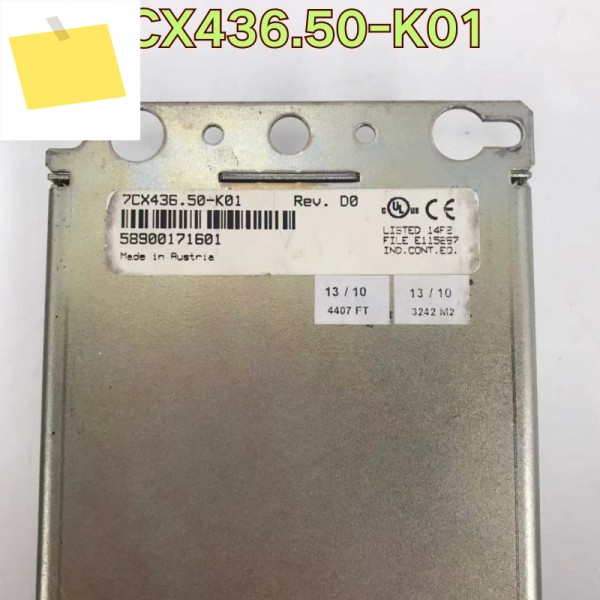 중고 PCL 모듈 7CX436.50-K01의 테스트 기능은 정상적입니다. 품질이 좋습니다 제품 이미지