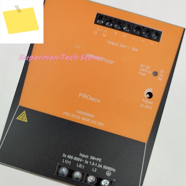 1469550000 PRO ECO3 480W 24V 20A DIN 레일 전원 공급 장치 3상 제품 이미지