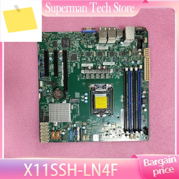 X11SSH-LN4F NAS 서버 마더보드 c236 칩 ECC 네트워크 포트 4개 matx 제품 이미지