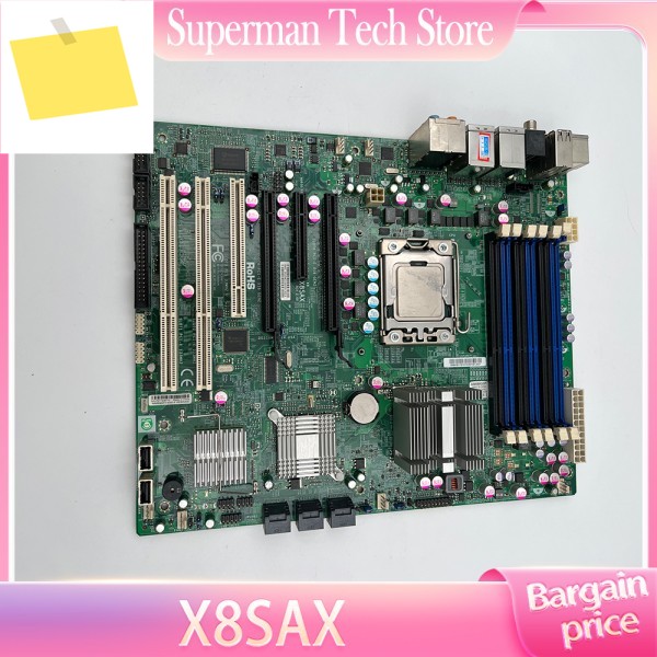 Supermicro X8SAX 산업용 제어 장비 마더보드 REV: 버전 2.00 단일 채널 X58 원본 제품 이미지