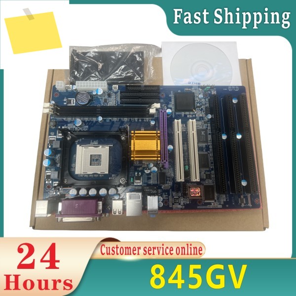 100% 845GV 마더 보드, 3 ISA 2PCI 슬롯, 2 COM, IDE, 478, VGA, 새제품 제품 이미지