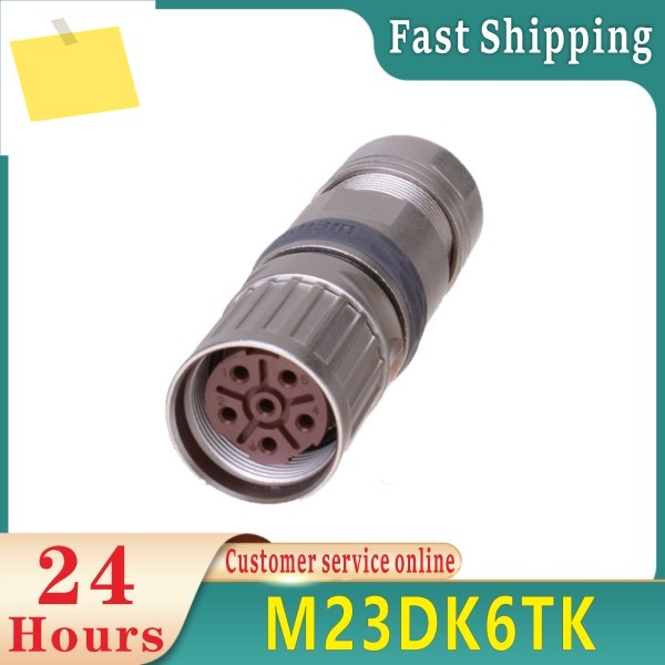 M23 TK 6 핀 8 9 12 17 암 플러그 커넥터, 방수 IP67 어댑터, 금속 크림프 종단 나사산 커플링 제품 이미지