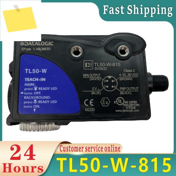 Datalogic 이탈리아 컬러 코드 센서 TL50-W-815 가방 제작 기계, 광전 스위치, 연결 와이어 포함, 새제품 제품 이미지