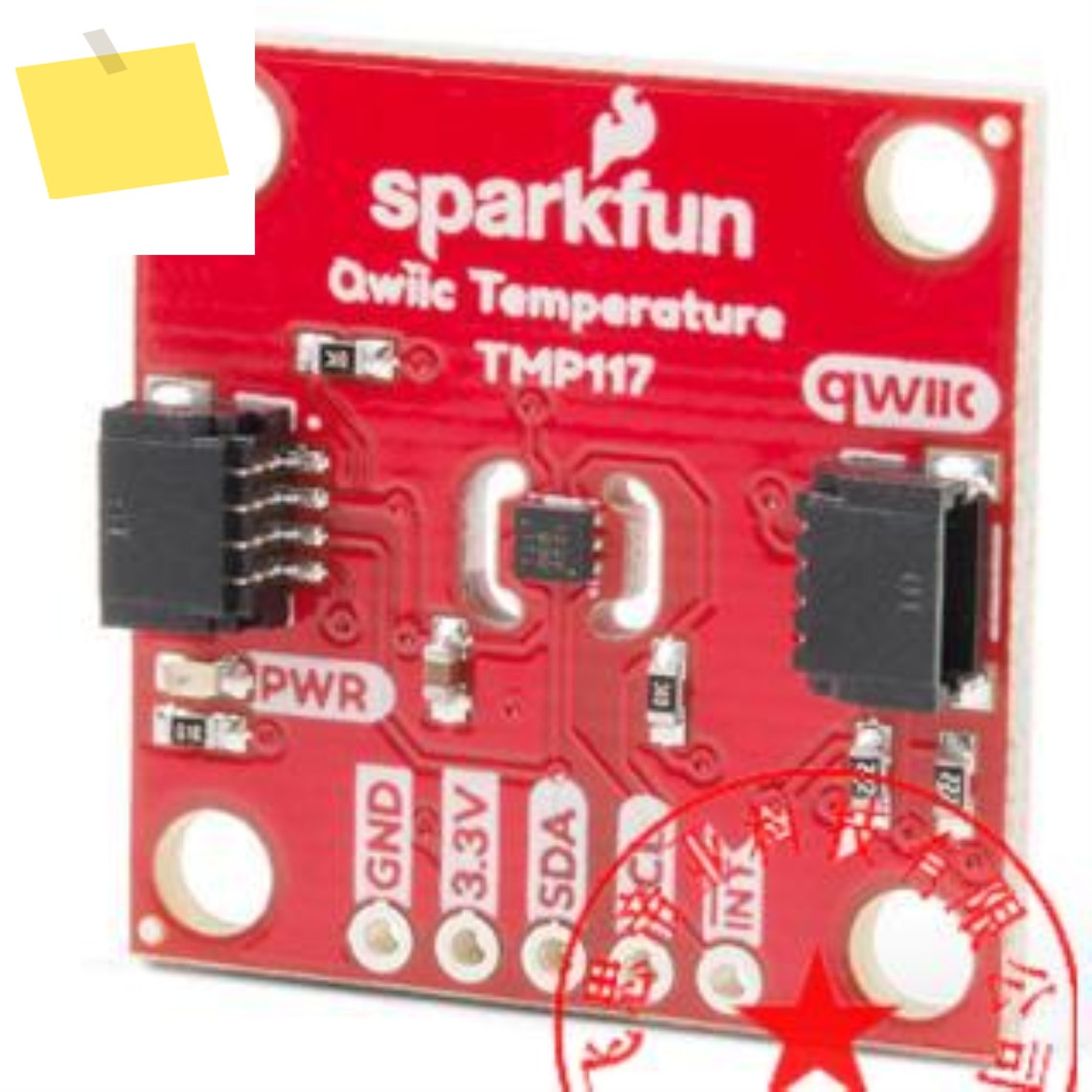 SEN-15805 SparkFun 고정밀 온도 센서, TMP117, 1 개 제품 이미지