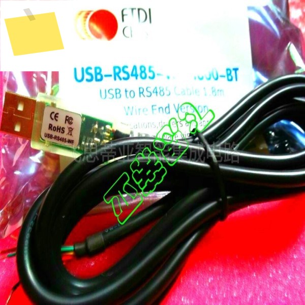 FTDI USB-RS485-WE-1800-BT USB-직렬 케이블 어셈블리 1394 내장형 Conv 와이어 엔드 1.8m 제품 이미지