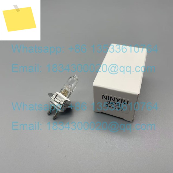 2개 HLX 64251 6V20W PG22 할로겐 전구 66VISION YZ-5X Zeiss 슬릿 램프 제품 이미지