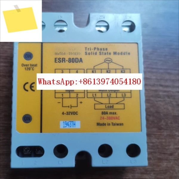 ESR-80DA는 원래 포장이 포함된 대만 양명 삼상 무접점 계전기를 수입했습니다. 제품 이미지