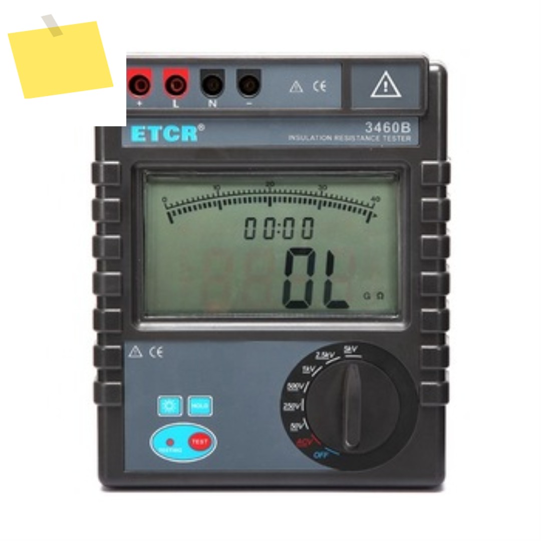 고성능 hv 절연 저항 테스터 ETCR3460B 5000V,0.1Mohm - 400Gohm ,ACDC0V-750V 제품 이미지