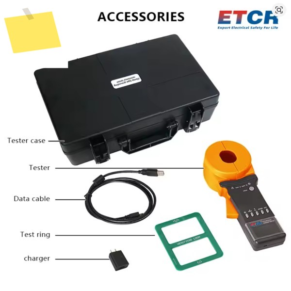 ETCR2150 누설 전류 측정기 40A 클램프 접지 저항 테스터1500Ω 충전식 리튬 배터리 USB 인터페이스 시계 제품 이미지