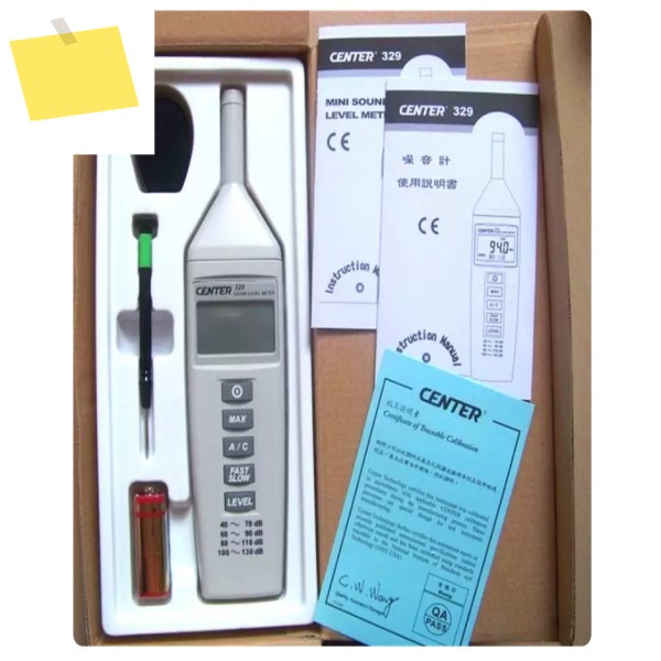 CENTER-320321322329 PC 인터페이스가 있는 소음 측정기 자동 전원 차단 기능이 제품 이미지