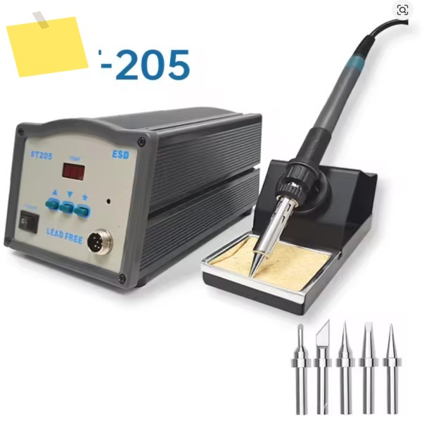 ST-205 납땜 스테이션 150W 무연 고주파 디지털 리워크 시리즈 인두 팁 포함 제품 이미지