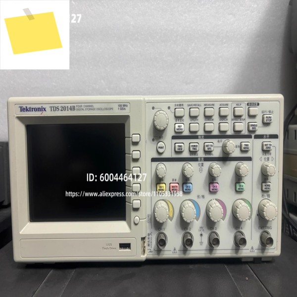 텍트로닉스 TDS2014B 4채널 디지털 스토리지 오실로스코프 100MHz 1GS 양호한 상태로 사용됨 제품 이미지