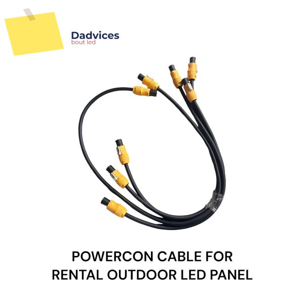LED 스크린용 파워콘 케이블, 0.8M, 110-240V, 14AWG 구리 전원 실내 야외 렌탈 P3.91 패널, 10 개 제품 이미지