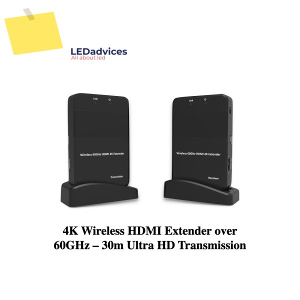 60GHz 무선 HDMI 4K 연장기 30M 전송 거리 4K@30Hz 1080P Dolby TrueHD DTS-HD 제로 레이턴시 플러그 앤 홈시어터 제품 이미지