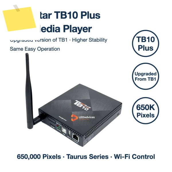 Novastar TB10 Plus LED 미디어 플레이어 업그레이드 Taurus 시리즈 컨트롤러, 65만 픽셀 지원 제품 이미지